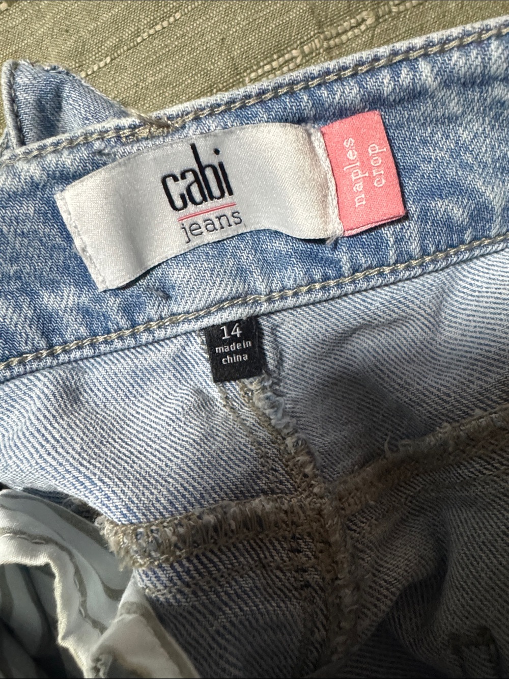 CAbi Naples Crop Light Blue Wide-Leg Jeans Spring 26 - Picture 3 of 4